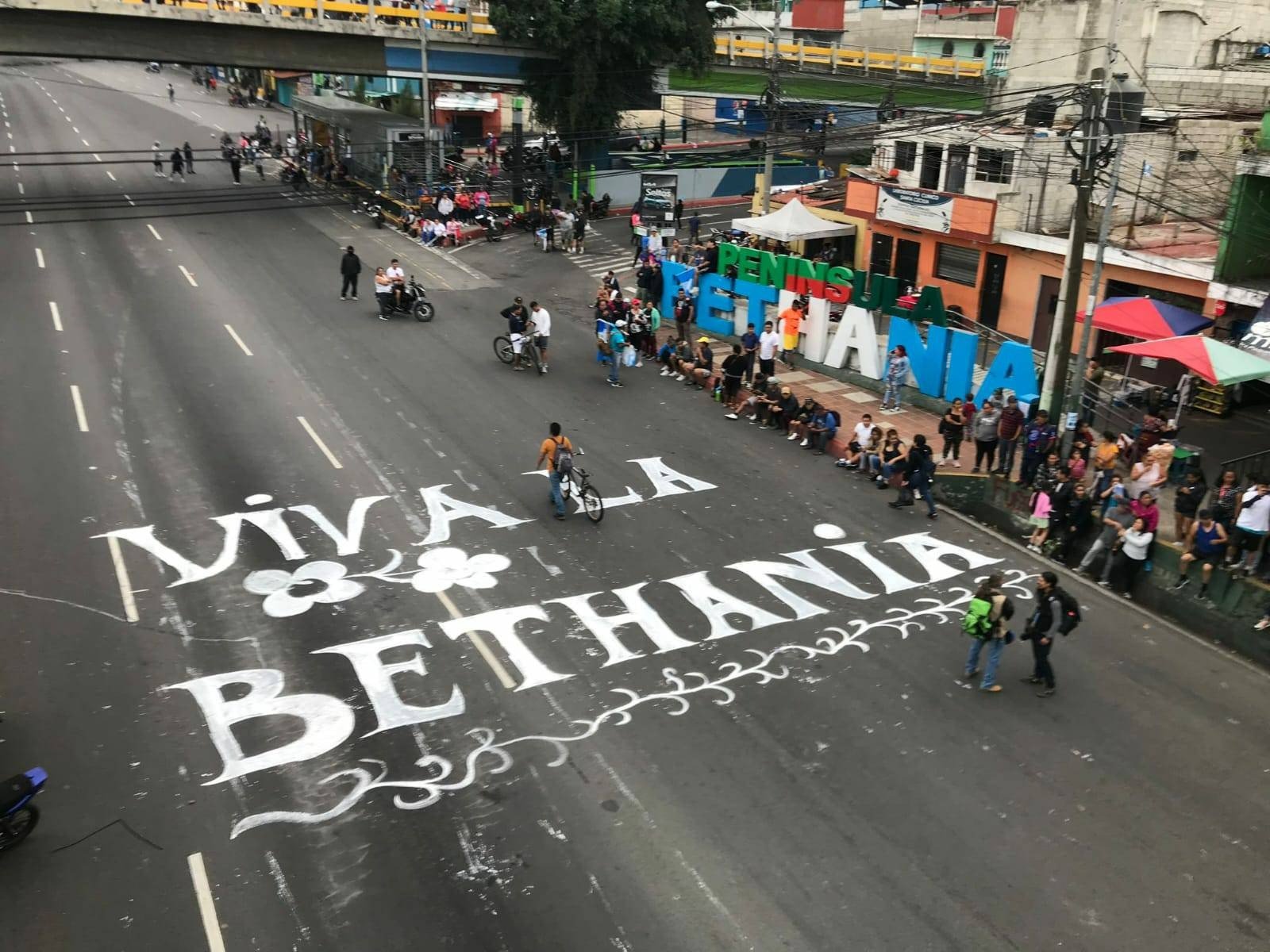  Pinta gigante en la zona 7 de la ciudad de Guatemala. Crédito: redes sociales 